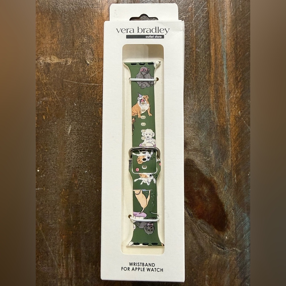 Vera Bradley 38mm 40mm Apple Watch Band Dog Park NWT